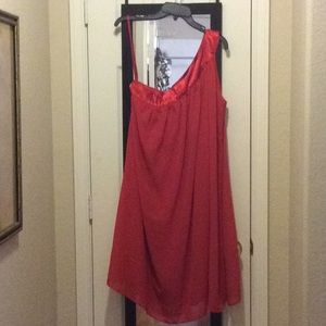 Sexy Red Lane Bryant One Shoulder Dress. Sz 20